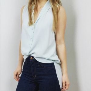 ARITZIA | Wilfred Freja Blouse Mint Green Sleeveless Medium